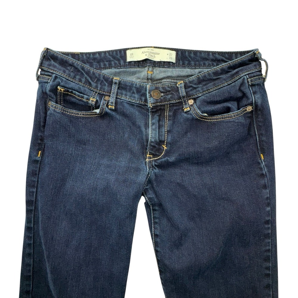 Ambercrombie & Fitch Skinny Jeans Stretch Dark Wash Low Rise Women 4R (27x33) - Picture 2 of 12